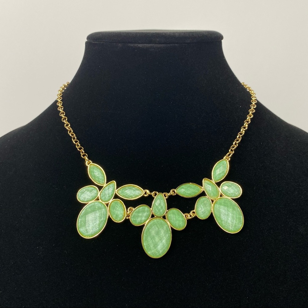 $5 Liz Claiborne Gold tone/Green Necklace